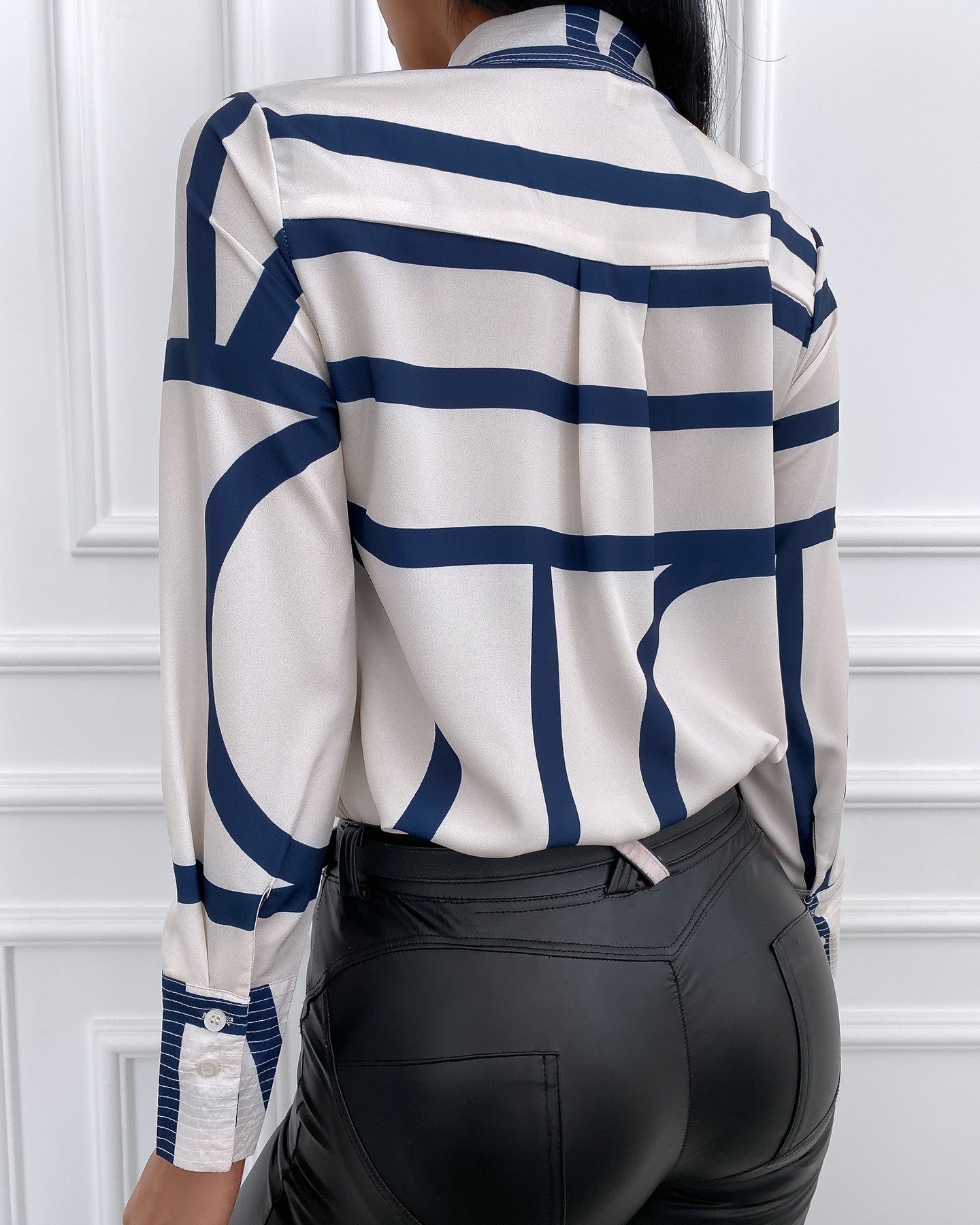 Striped Long Sleeve Casual Shirt