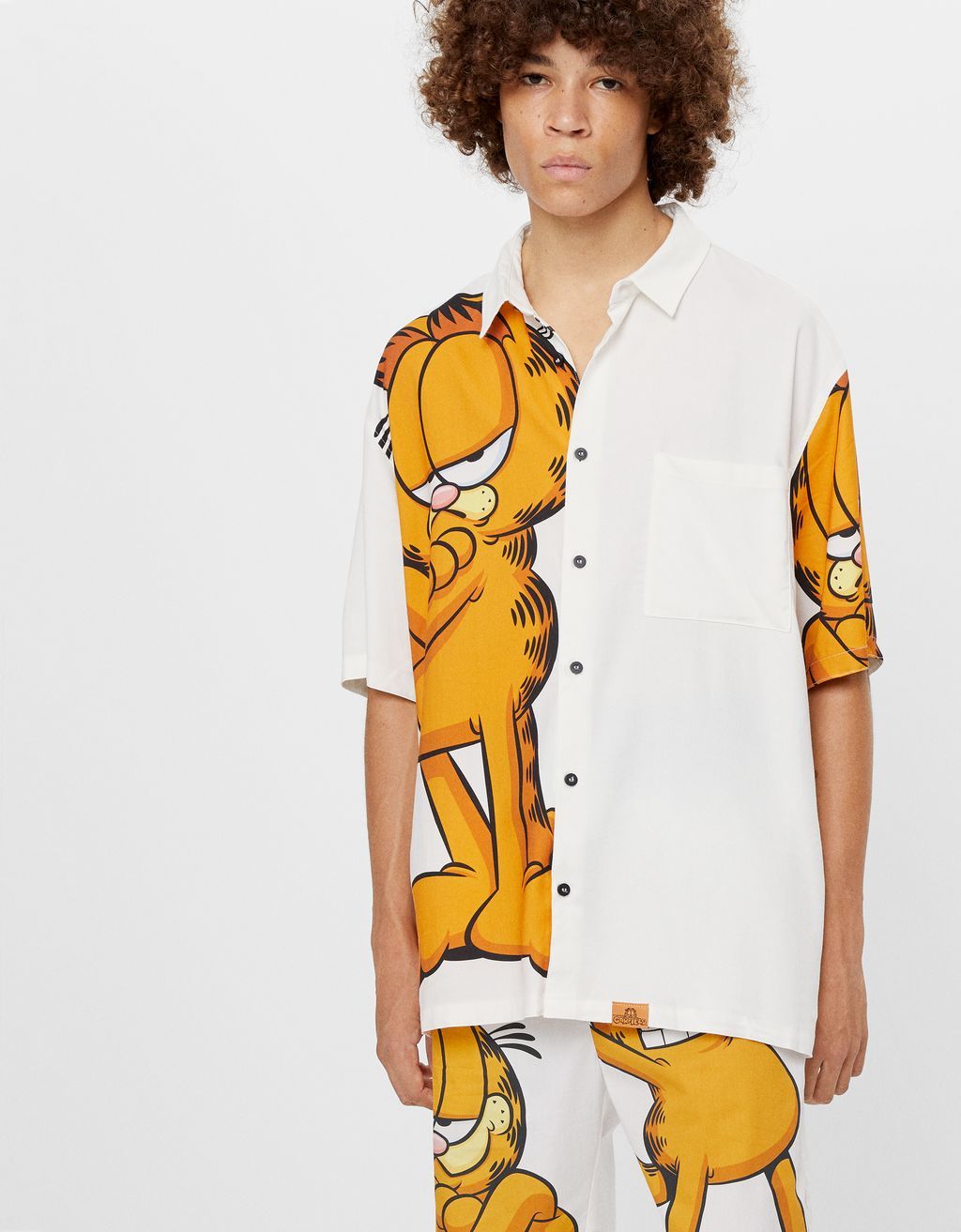 Snoopy Print Short Sleeve Shirt