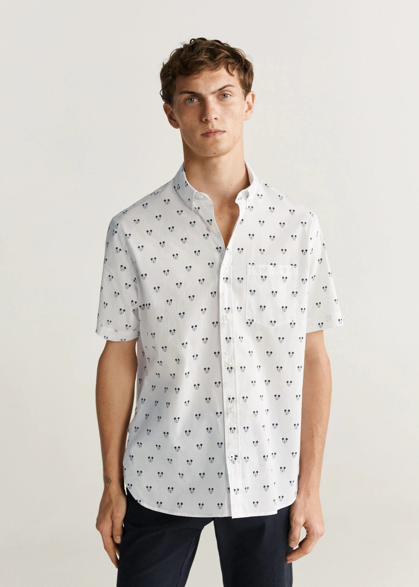 SLIM FIT MICKEY MOUSE SHIRT