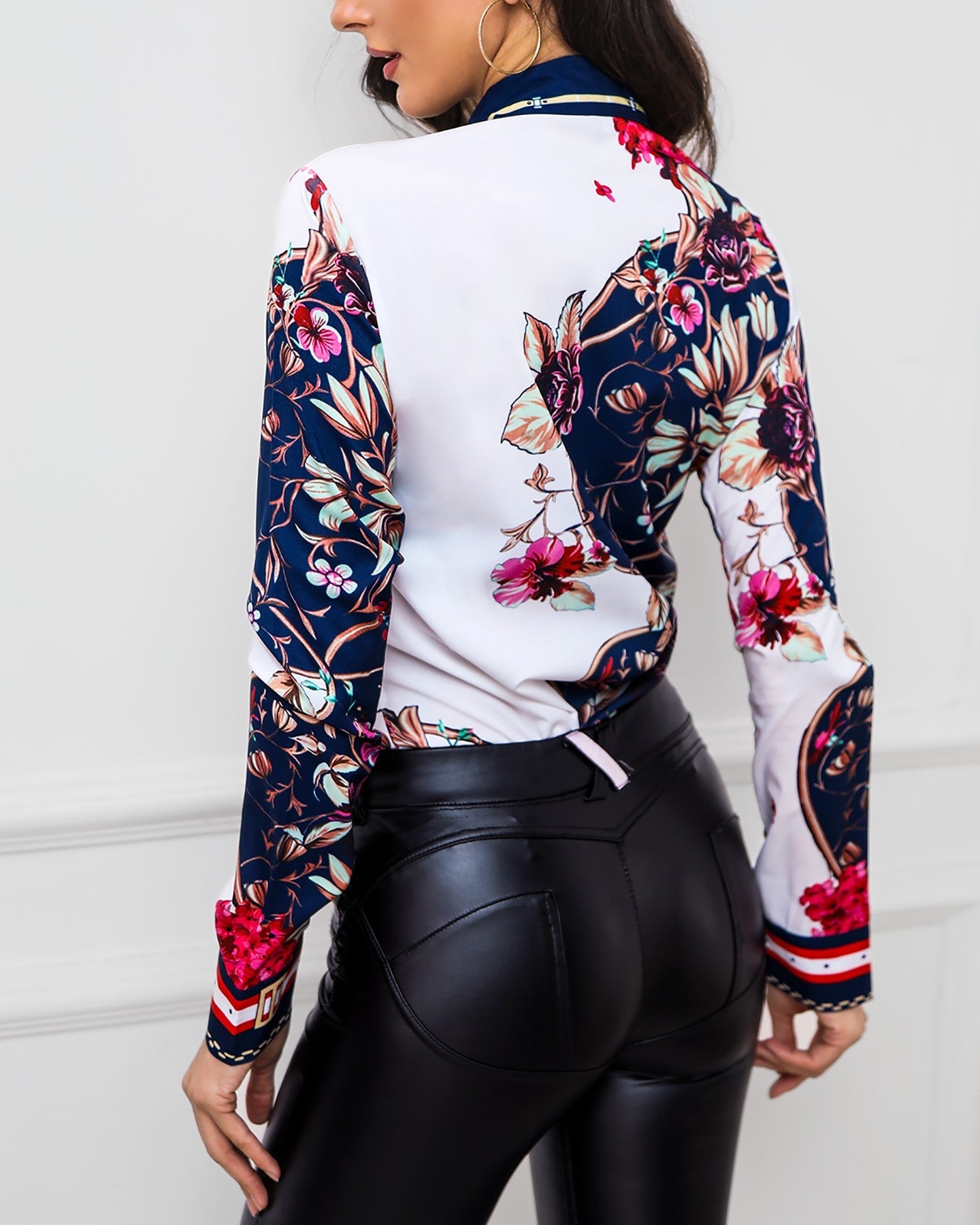 Floral Print Long Sleeve Shirt