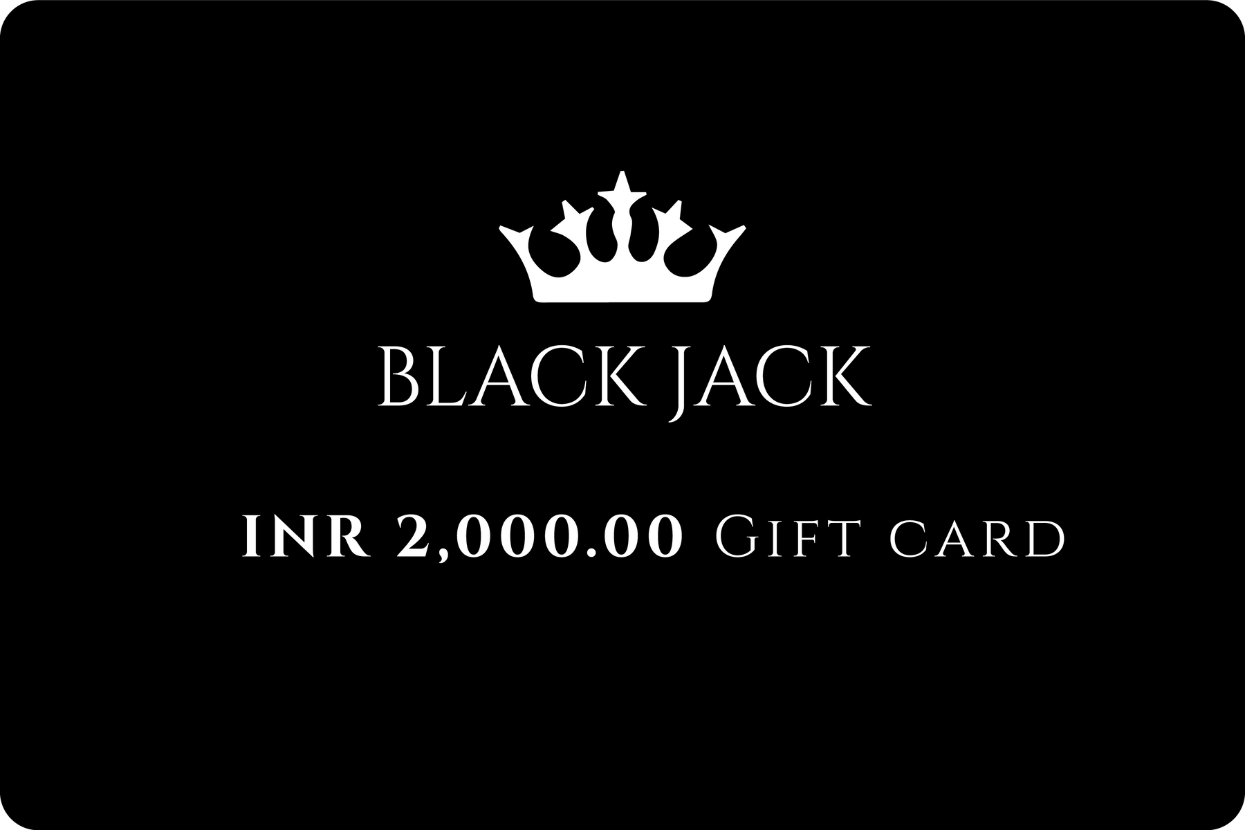 Black jack gift card