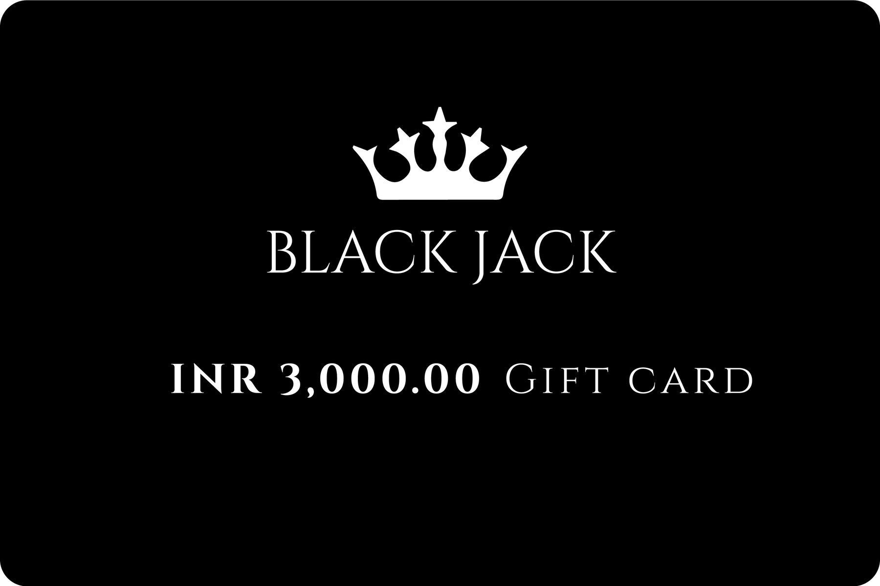 Black jack gift card