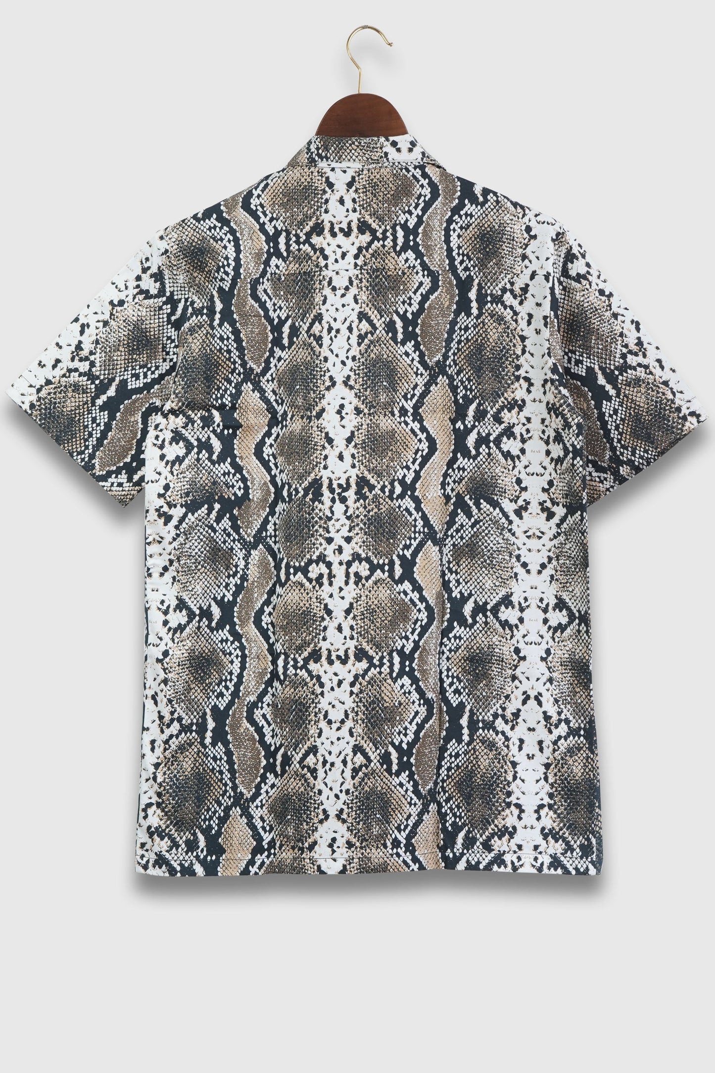 Cuban Style Snake Pattern Mens Printed Premium Cotton t-shirts by Black Jack