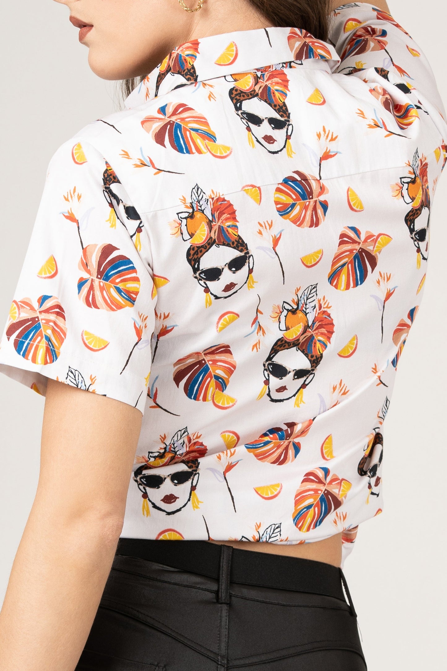 Sketch Havana Women Summer Vibes with Fresh Fruit Print Pure Cotton Women Shirt by Black Jack