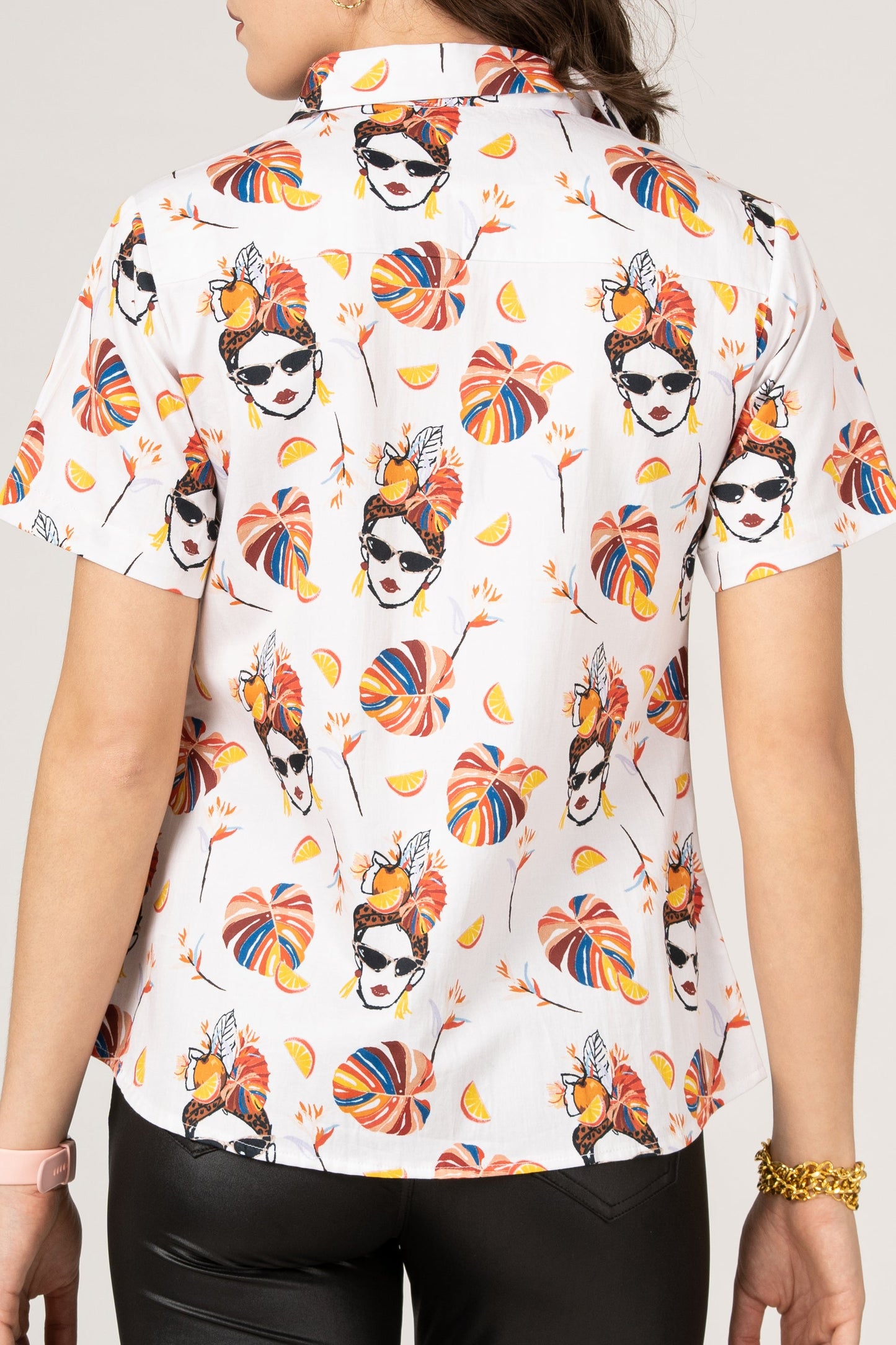 Sketch Havana Women Summer Vibes with Fresh Fruit Print Pure Cotton Women Shirt by Black Jack