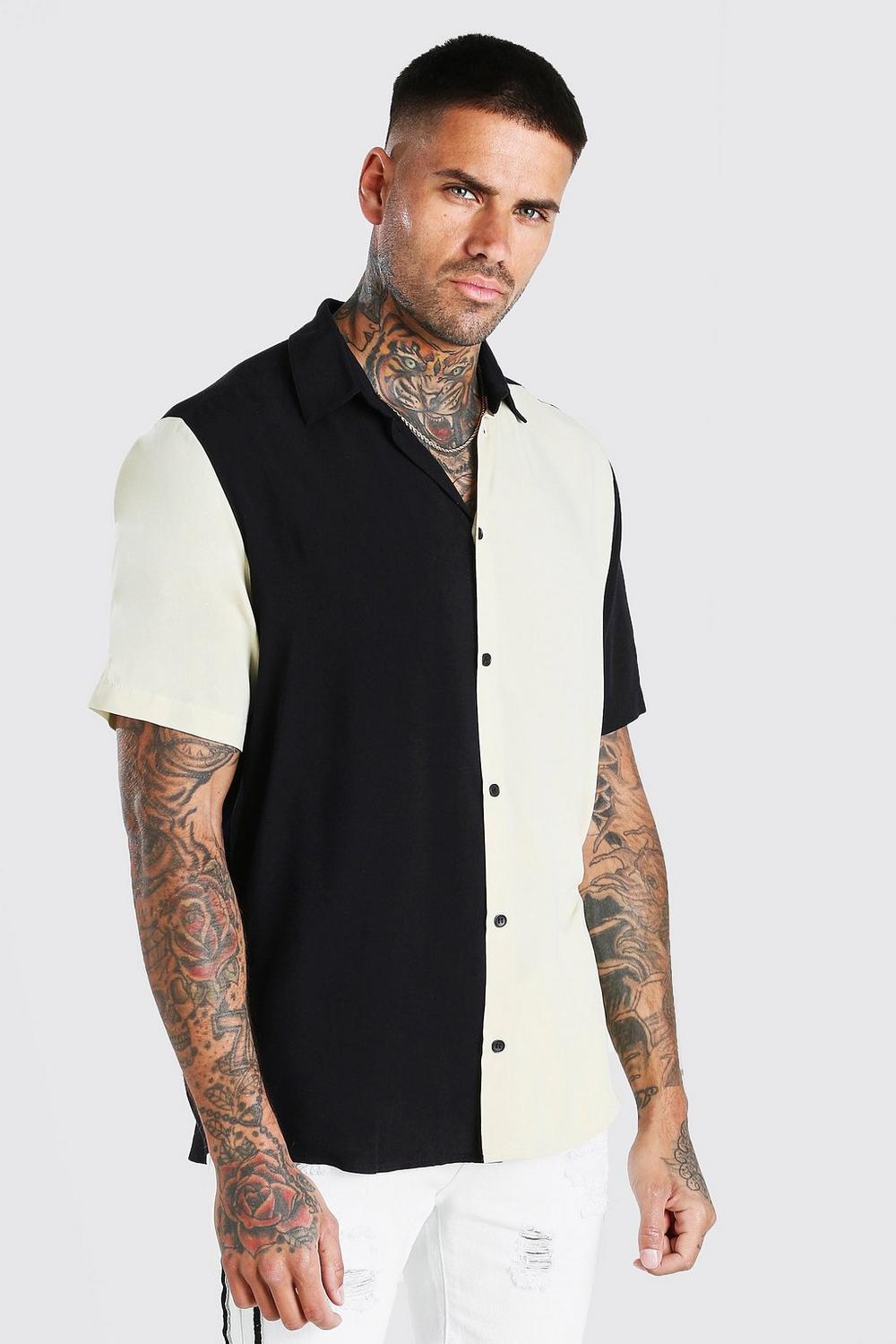 Short Sleeve Colour Block Shirt