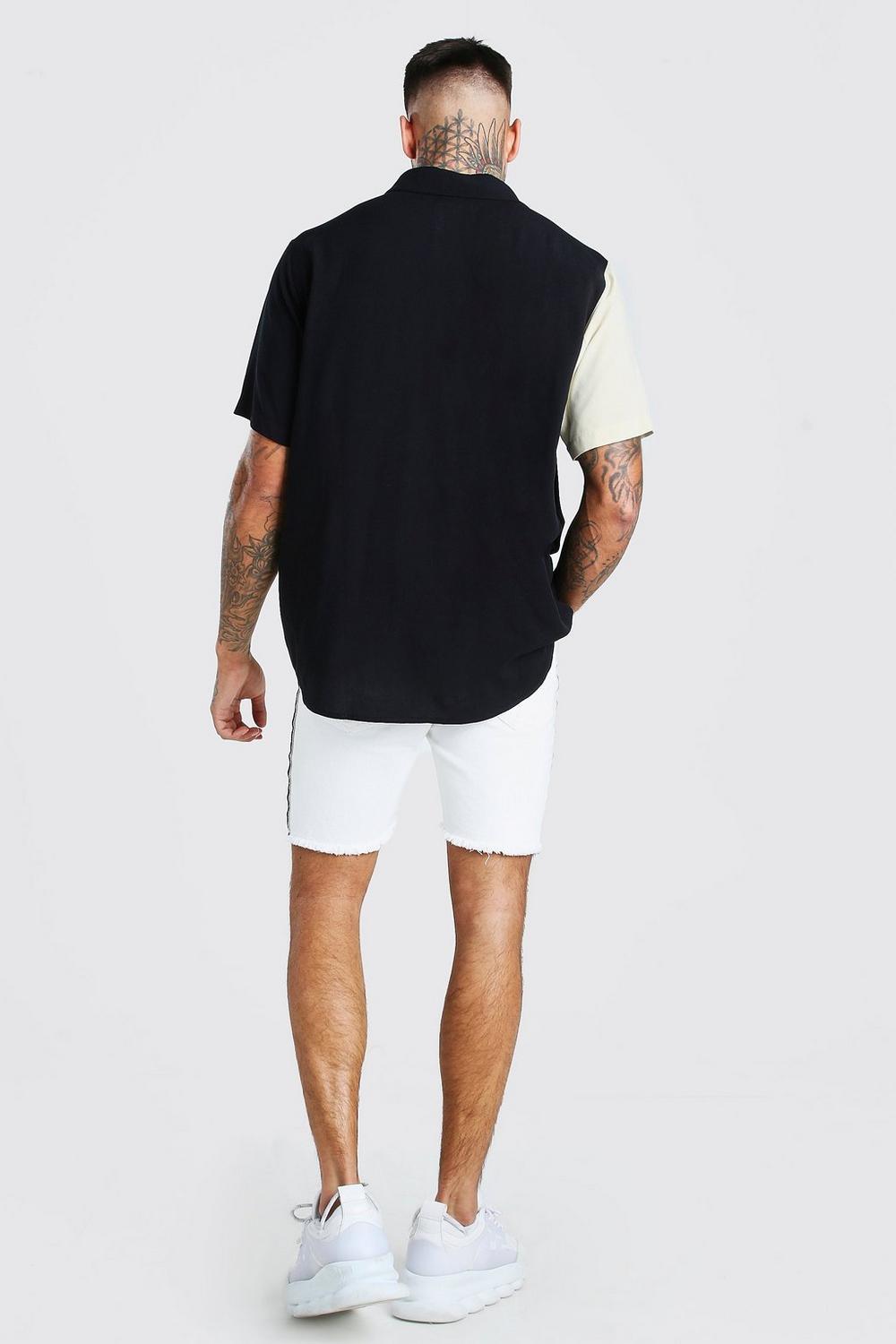 Short Sleeve Colour Block Shirt